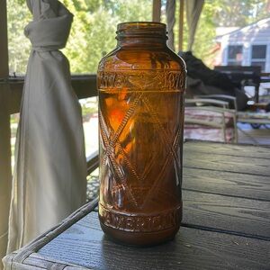 Vintage Mott's Bicentennial‎ Amber Apple Juice 20 oz Collectors Bottle 1776-1976